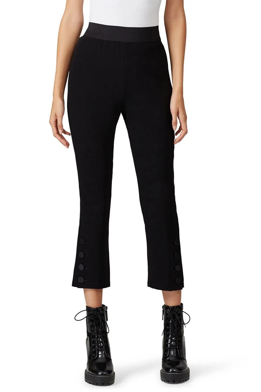 Cinq a Sept Womens 4 Black Tori Pants Office Formal Closet Staple Buttons